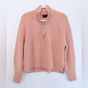 Prana Soft Pink Quarter Zip Sweater